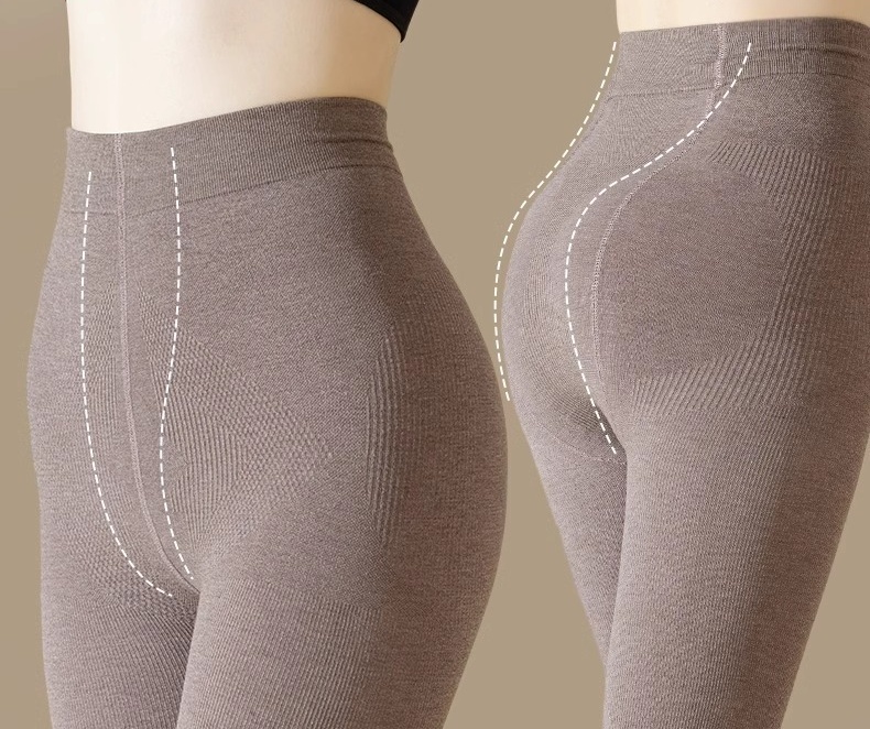 Thin Fleece-lined Slimming Leggings Thick Pantyhose  for Women